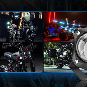 Motorcycle Led Auxiliary Lights Wide Application Feature