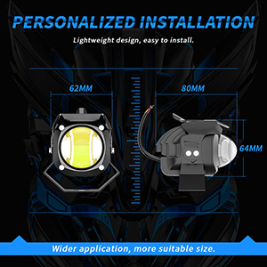 Motorcycle Led Auxiliary Lights Energy Efficient Feature