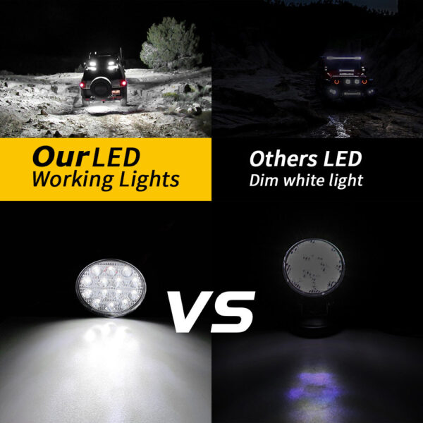 4 inch round led off road lights comparing