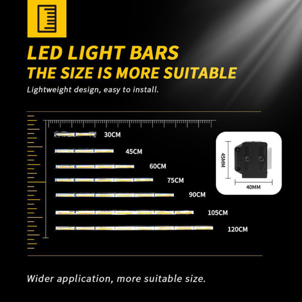 Barra de luz estroboscópica ámbar de 20-80 vatios Barra de luz estroboscópica LED