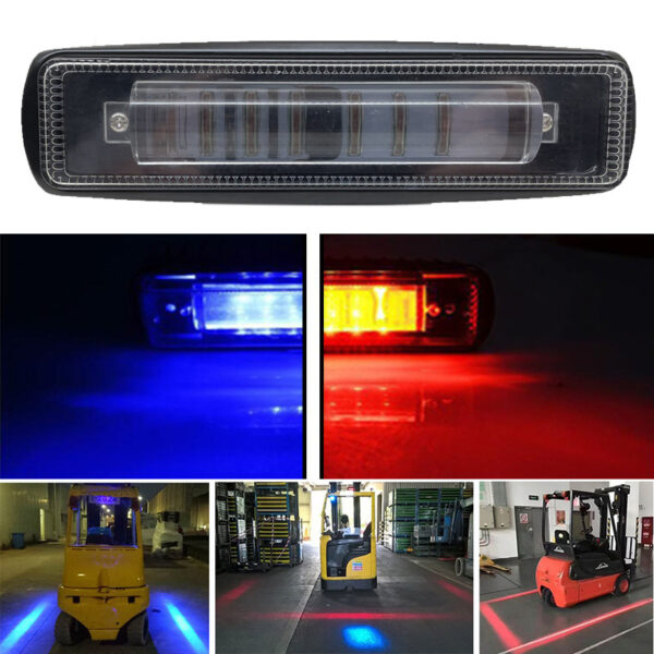 Đèn an toàn xe nâng Led vùng màu xanh đỏ Đèn xe nâng gần Xe tải màu xanh Chu vi ánh sáng an toàn