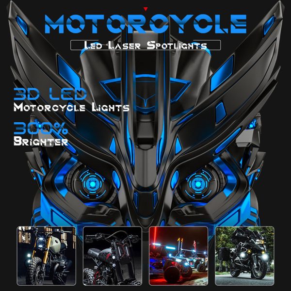 12 Volt Led Motorbike Spotlights Adventure Motorcycle Led Spot Lights for Bikes