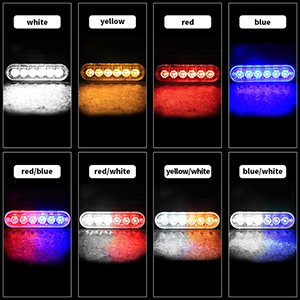 Strobe Side Marker Lights for Trucks Color Options
