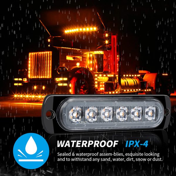Dual Color Strobe Light Kit Led Side Marker Lights for Trucks Semi Trailer Tractor