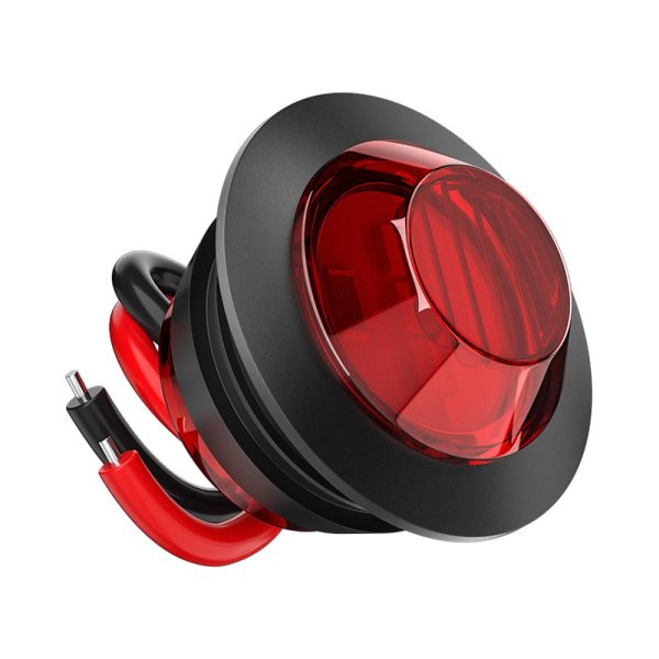 Round 12V Amber 3/4 inch Led Clearance Lights for Trucks Semi Utility Trailer Side Marker Lamps - Image 4