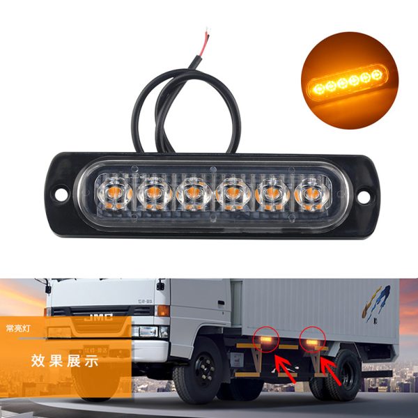 24v 12v Amber Led Side Marker Lights for Trucks Semi Trailer Blue Red Marker Lamps