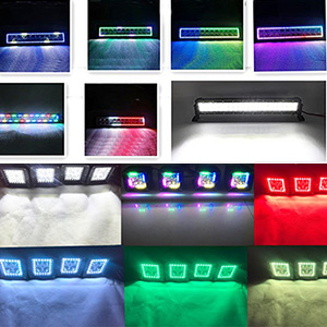 kits de lumière RVB multicolores