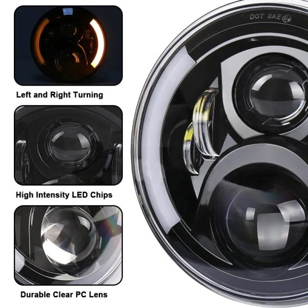 7 inch headlight lens