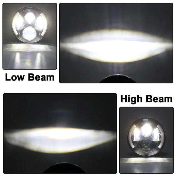 7 inch headlight beam