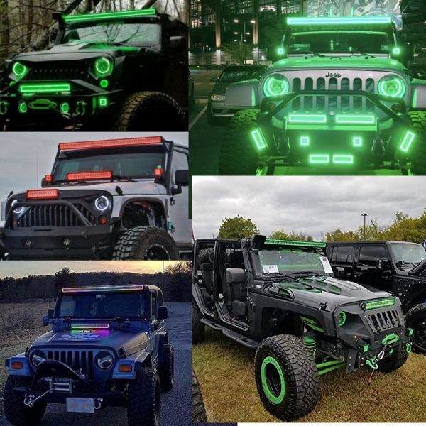 color changing led light pods on Jeep